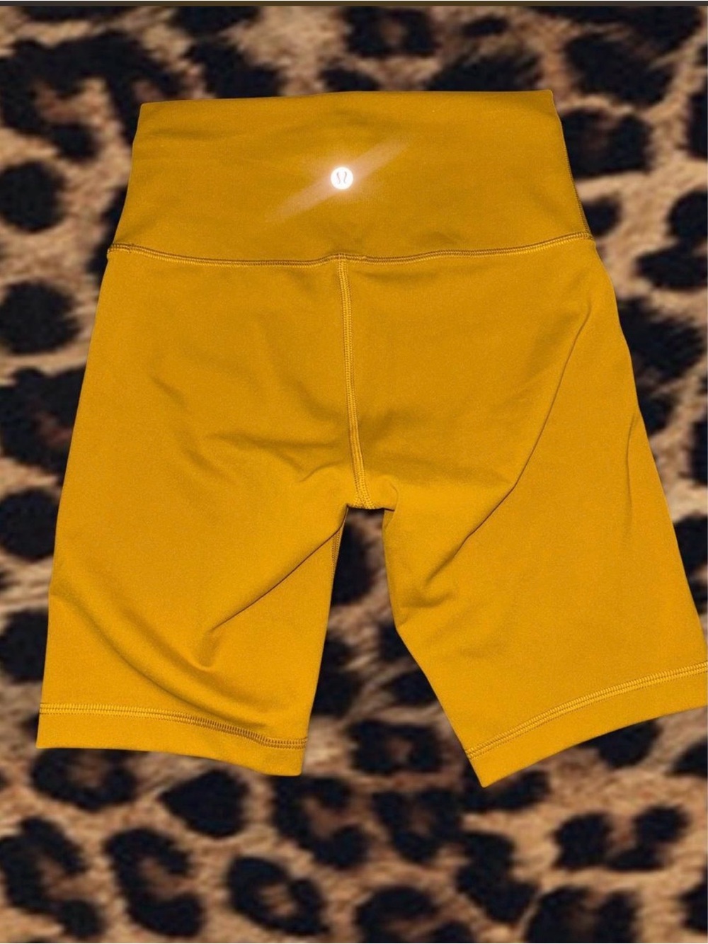 lululemon athletica High-Rise Bike Shorts in Mustard